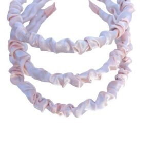 12 Adet 1 Cm Yavru Ağzı Renk Saten Büzgülü Taç