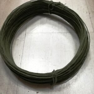 Yeşil Kumaş Kaplı Çiçekli Taç Yapım Teli 500 Gram 1902mp