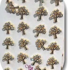 Zirkon Tasli Agac Kupe 12 Cift 585sb