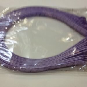 Saten Kaplı Lila Metal Taç 7 mm 12 Adet 5277as