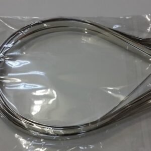 Aynalı Gümüş Rengi Metal Taç 5 mm 12 Adet 5269as