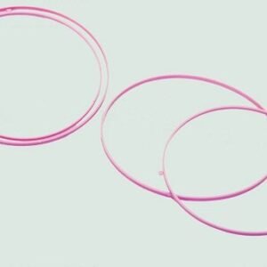 5 mm Pembe Plastik Çember Taç 12 Adet 1946as