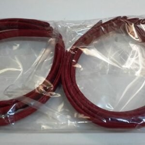 Bordo Rengi 8 mm Saten Kaplı Plastik Taç 12 Adet 5079as