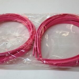 Fuşya 8 mm Saten Kaplı Plastik Taç 12 Adet 5100as