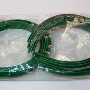 Koyu Yeşil 8 mm Saten Kaplı Plastik Taç 12 Adet 5101as