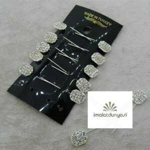 Taşlı Eşarp İğnesi 12 Adet 1856as