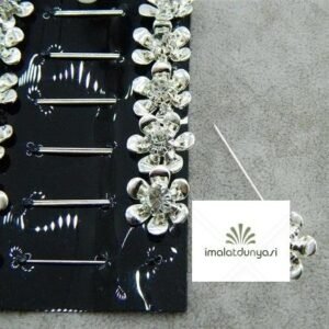 Taşlı Başörtüsü Şal Eşarp İğnesi 12 Adet 1833as