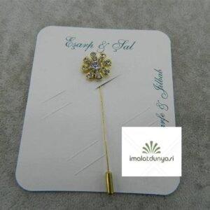 Taşlı Şal Eşarp İğnesi 6 Adet 1839as