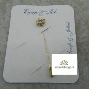 Taşlı Şal Eşarp İğnesi 6 Adet 1840as