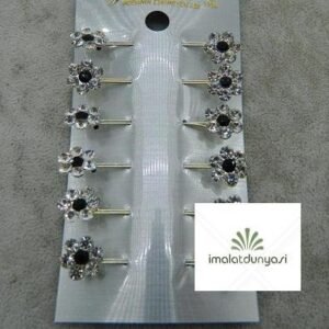 Taşlı Şal Eşarp Başörtüsü İğnesi 12 Adet 1841as