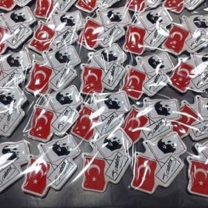 Bayraklı Atatürk Yaka Rozeti 30 Adet 8462as