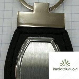 Metal Boş Oval Derili Anahtarlık 562as