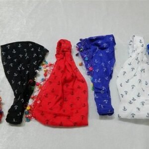 Çapa Desenli Paraşüt Saç Bandı 12 Adet 1959as