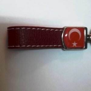 Deri Bayrak Anahtarlık 10 Adet 9711as