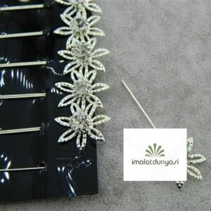 Taşlı Başörtüsü Şal Eşarp İğnesi 12 Adet 1831as