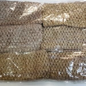 Fileli Açık Kahverengi Yetişkin Saç Bandı 12 Adet 5070as