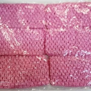 Fileli Pembe Yetişkin Saç Bandı 12 Adet 5077as