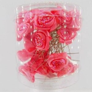 Simli Nar Çiçeği No 51 Gelin Başı Güllü Firkete Toka 36 Adet 2193as