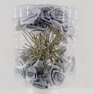 Simli Gümüş No 55 Gelin Başı Güllü Firkete Toka 36 Adet 2200as