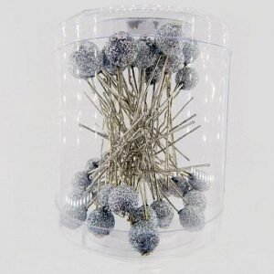 Gümüş Simli Taşlı Top No 9 Gelin Başı Firkete Toka 36 Adet 2203as