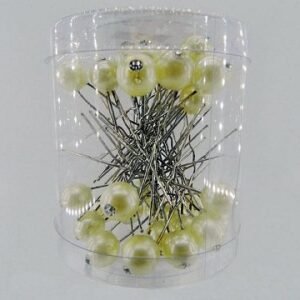 Krem incili Taşlı Top No6 Gelin Başı Firkete Toka 36 Adet 2204as