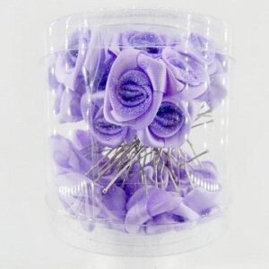 Simli Lila No 41 Gelin Başı Güllü Firkete Toka 36 Adet 2190as