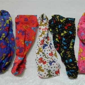 Fiyonk Desenli Paraşüt Saç Bandı 12 Adet 1964as