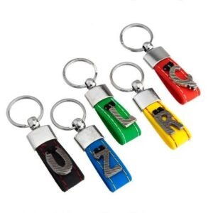 Deri Harf Anahtarlık 12 Adet 9572as