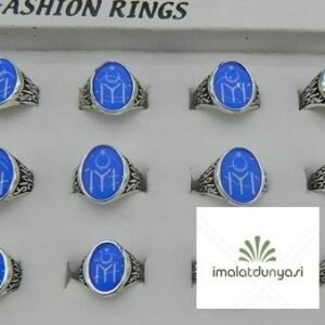 IYI Kayı Bayraklı Erkek Yüzük 12 Adet 1102as