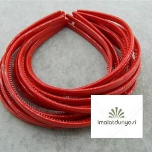 Kırmızı Renk Plastik Taç 12 Adet 1870as