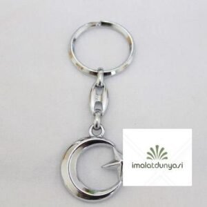 Krom Ay Yıldız Anahtarlık 346as