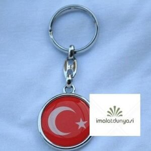 Krom Bayrak Anahtarlık 412as