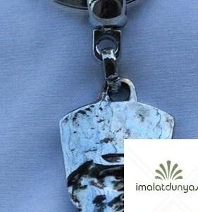 Krom Kalpaklı Atatürk Anahtarlık 382as