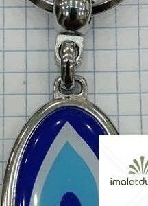 Krom Oval Nazar Anahtarlık 419as