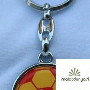 Krom Sarı Kırmızı Top Anahtarlık 384as