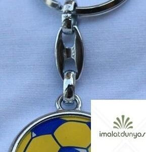 Krom Sarı Lacivert Top Anahtarlık 393as