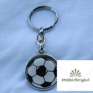 Krom Siyah Beyaz Top Anahtarlık 399as