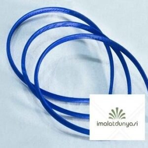 Saten Kumaş Kaplı Plastik Lacivert Taç 12 Adet 1914as