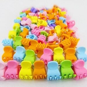 Renkli Mini Mandal Saç Tokası 100 Adet 2258as