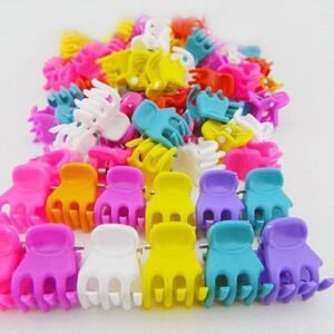 Renkli Mini Mandal Saç Tokası 100 Adet 2253as