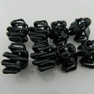 Orta Boy Siyah Ahtapot Mandal Toka 24 Adet 2236as