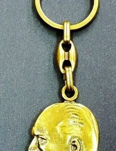Metal Altın Rengi Atatürk Anahtarlık 12 Adet 9579as