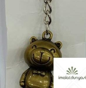 Metal 3 Boyutlu Ayıcık Anahtarlık 624as