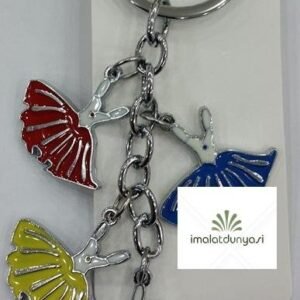 Metal Balerin Salkım Anahtarlık 261as
