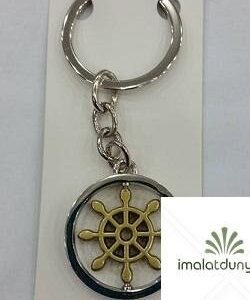 Metal Dönen Gemici Dümeni Anahtarlık 638as