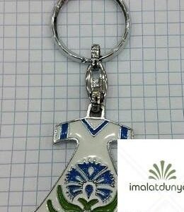 Metal Mineli Beyaz Kaftan Anahtarlık 682as