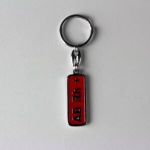 İmalattan Toptan Metal Kan Grubu Anahtarlık Çeşitleri 12 Adet 345mp