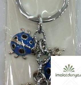 Metal Mavi Uğur Böceği Salkım Anahtarlık 268as