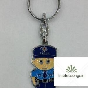 Metal Mineli Erkek Polis Anahtarlık 708as