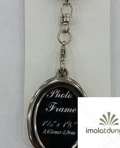 Metal Oval Foto Çerçeve Anahtarlık 634as